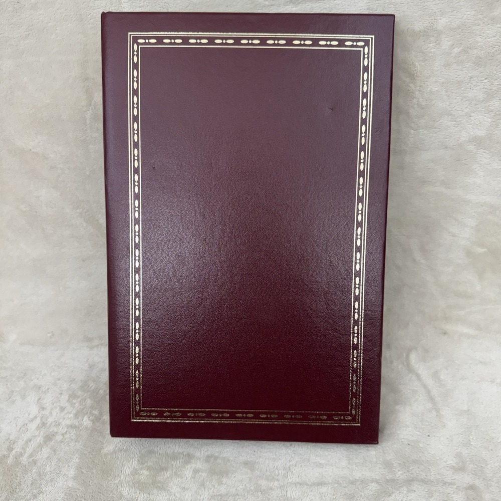 Vintage Thompson Genuine Bonded Leather Photo Album Burgundy 3 Ring Unused